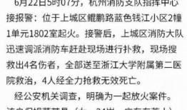 杭州纵火案最新消息爆料